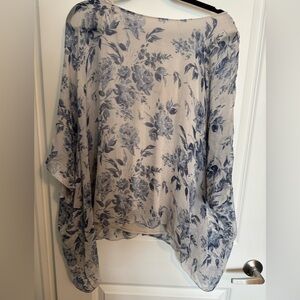 Elena Baldi 100% Silk Blouse